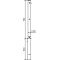Barrier posts | Steel tube 70 x 70 mm | foldable, with Euro profile cylinder locking mechanism | with lifting and tilting mechanism | hot-dip galvanized